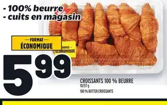 Metro Croissants 100 % beurre offer