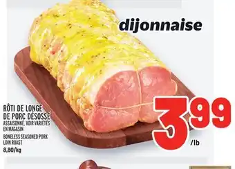 Metro Rôti de longe de porc désossé | boneless seasoned pork loin roast offer