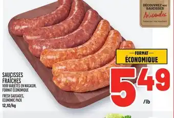 Metro Saucisses fraîches | fresh sausages offer