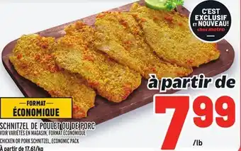 Metro Schnitzel de poulet ou de porc | chicken or pork schnitzel offer