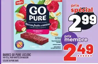Metro Barres go pure leclerc | leclerc go pure bars offer