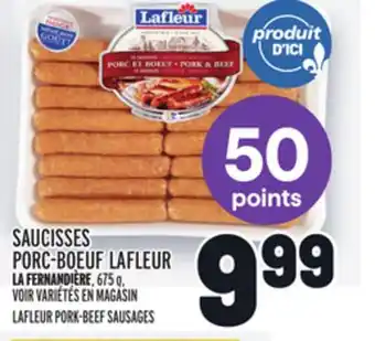 Metro Saucisses porc-boeuf lafleur | lafleur pork-beef sausages offer