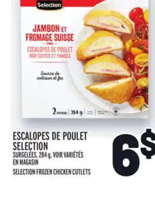 Metro Escalopes de poulet selection | selection frozen chicken cutlets offer