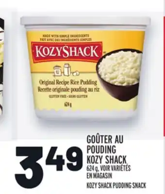 Metro Goûter au pouding kozy shack | kozy shack pudding snack offer