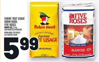Metro Farine tout usage robin hood, five roses | robin hood, five roses all purpose flour offer