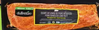 IGA Du breton organic pork boneless loin quarter filet offer