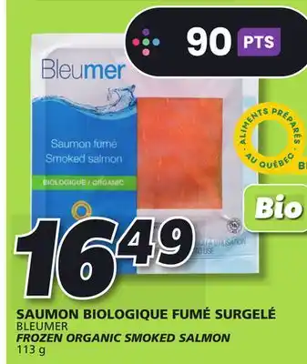 IGA Frozen organic smoked salmon offer