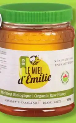 IGA Le miel d'émilie organc honey offer