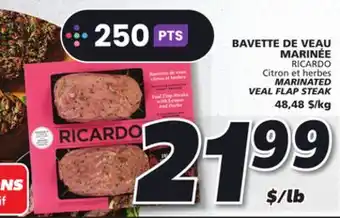 IGA Marinated veal flap steak offer