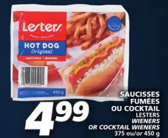 IGA Lesters wieners offer
