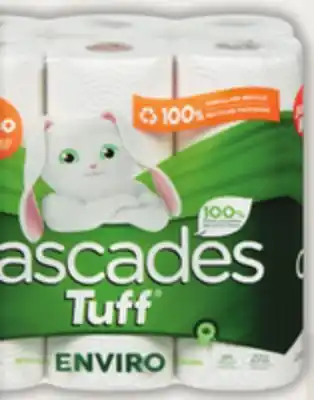 IGA Cascades fluff paper towels or bathroom tissue offer