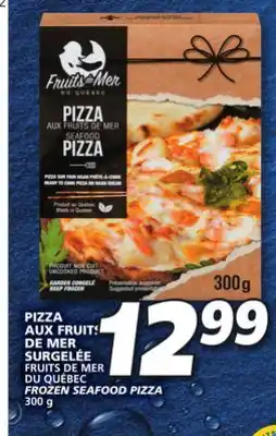 IGA Fruits de mer frozen seafood pizza offer