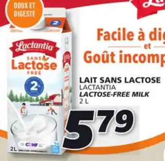 IGA Lactantia lactose-free milk offer