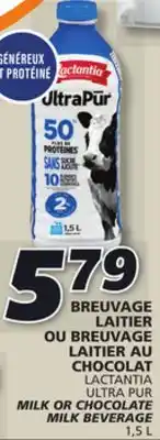 IGA Lactantia ultra pur milk or chocolate milk beverage offer