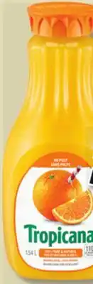 IGA Tropicana refrigerated orange, fruit juice or drink offer