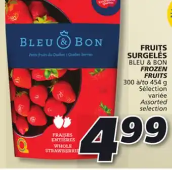 IGA Bleu & bon frozen fruits offer