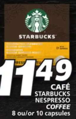 IGA Starbucks nespresso coffee offer