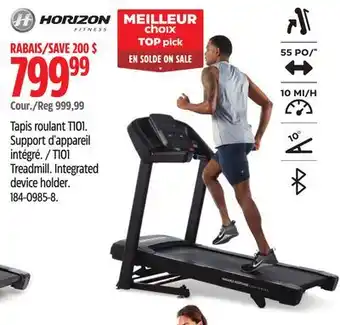 Canadian Tire Horizon t101 treadmill offer