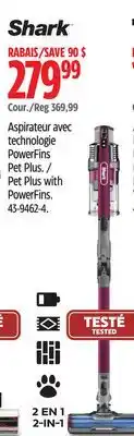 Canadian Tire Shark pet plus with powerfins stick vacuum offer