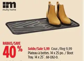Canadian Tire Multy home boot tray offer