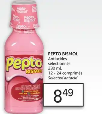 Brunet Pepto bismol antiacides sélectionnés offer