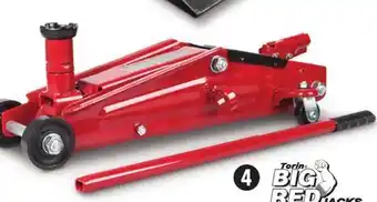Canadian Tire Big red 3-ton suv trolley jack with extended height offer