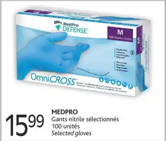 Brunet Medpro gants nitrile sélectionnés offer