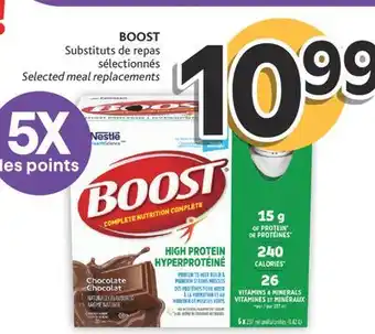 Brunet Boost substituts de repas sélectionnés offer