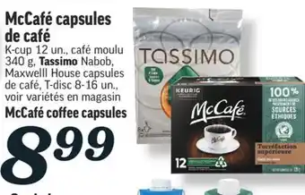 Marché Richelieu Capsules de café mccafé | mccafé coffee capsules offer