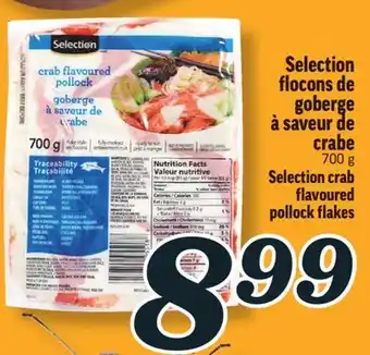 Marché Richelieu Flocons de goberge à saveur de crabe selection | selection crab flavoured pollock flakes offer