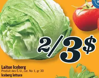 Marché Richelieu Laitue iceberg | iceberg lettuce offer
