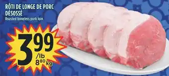 Marché Adonis Rôti de longe de porc désossé offer