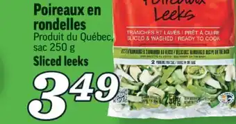 Marché Richelieu Poireaux en rondelles | sliced leeks offer