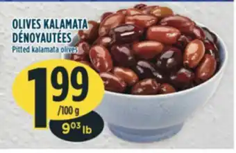 Marché Adonis Olives kalamata dénoyautées offer