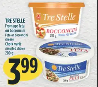Marché Adonis Tre stelle fromage feta ou bocconcini offer