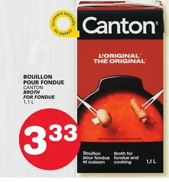Marches Tradition Canton broth for fondue offer