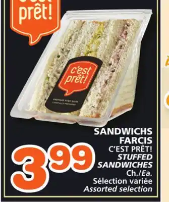 Marches Tradition C'est prêt! stuffed sandwiches offer