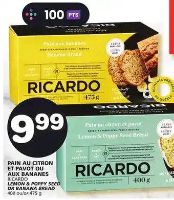 Marches Tradition Ricardo lemon & poppy seed or banana bread offer