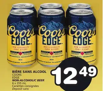 Marches Tradition Coors edge non-alcoholic beer offer