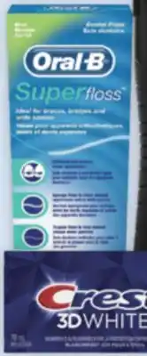 Brunet Oral b, crest produits dentaires sélectionnés offer