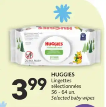 Brunet Huggies lingettes sélectionnées offer