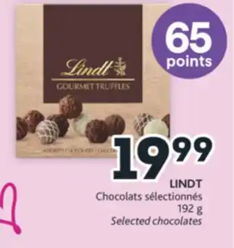 Brunet Lindt chocolats sélectionnés offer