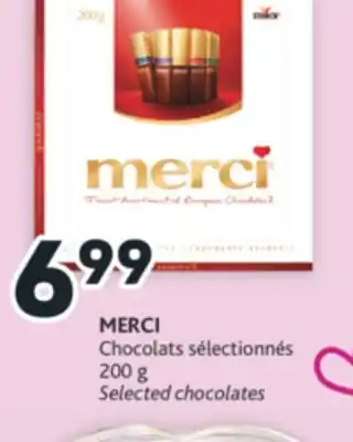 Brunet Merci chocolats sélectionnés offer