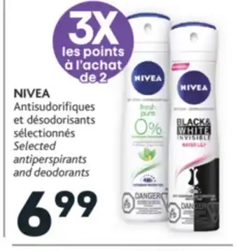 Brunet Nivea antisudorifiques et désodorisants sélectionnés offer