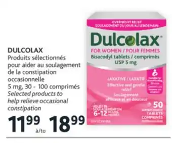 Brunet Dulcolax produits sélectionnés pour aider au soulagement de la constipation occasionnelle offer