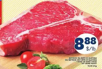 Marché Bonichoix T-bone or wing steak or t-bone roast offer