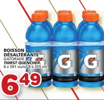 Marché Bonichoix Gatorade thirst quencher offer