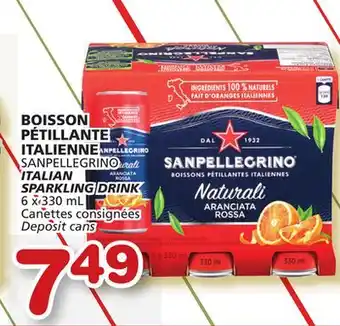 Marché Bonichoix Sanpellegrino italian sparkling drink offer