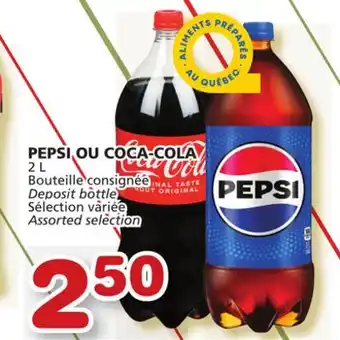 Marché Bonichoix Pepsi ou coca-cola offer