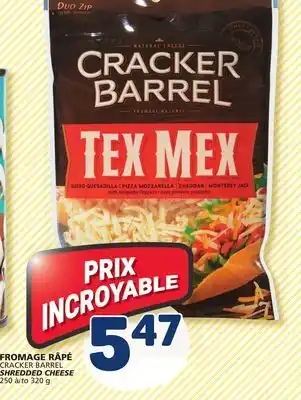 Marché Bonichoix Cracker barrel shredded cheese offer